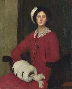 George Spencer Watson Portrait of Hilda Spencer Watson oil painting artist